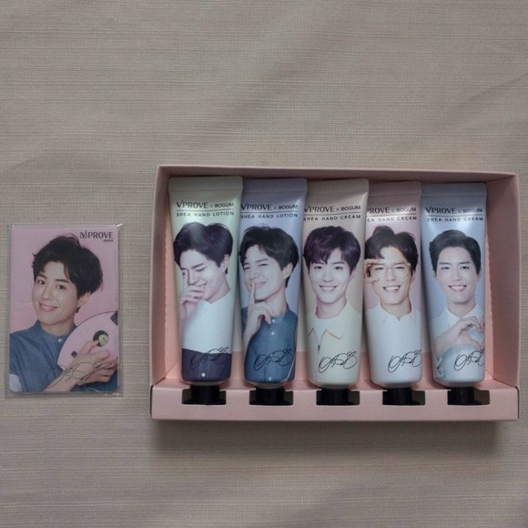 Park Bo Gum VProve  Shea Hand Lotion Set + Photo Cards | Made in Korea | New - Picture 3 of 5